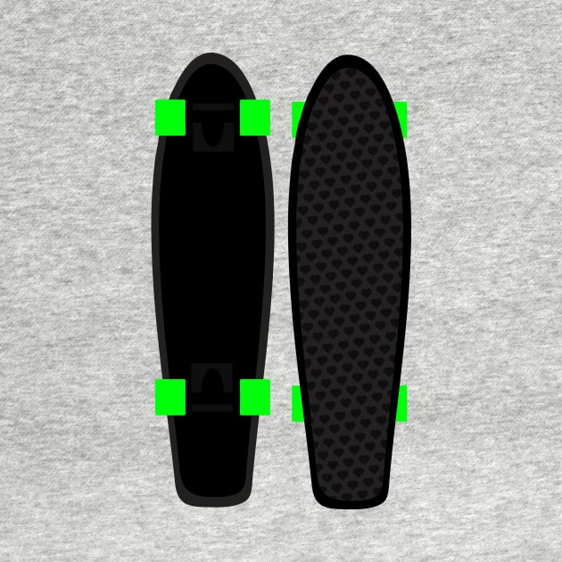 Black Skateboard by XOOXOO